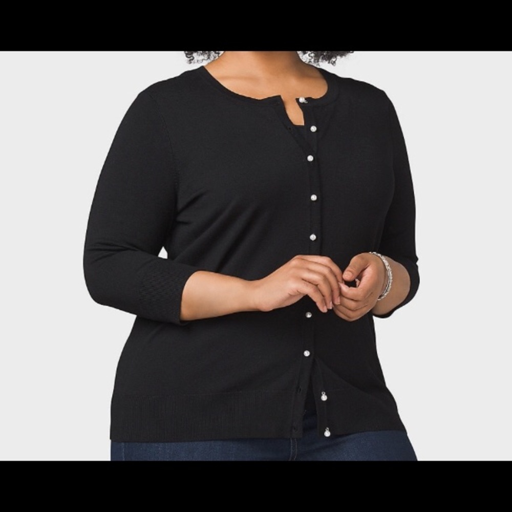 Black cardigan